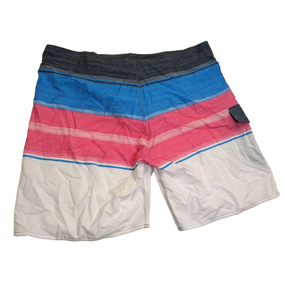 Nonwe Board Shorts Mens Swimming Trunks Blue Pink White Swim Beach Size 42 - Picture 2 of 7